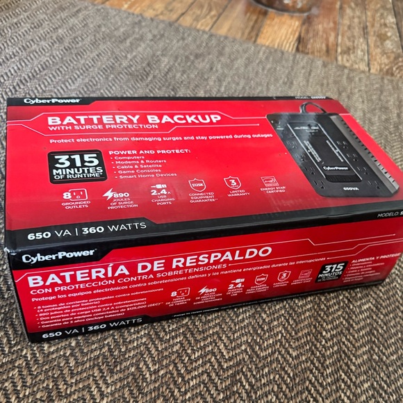 HOME | battery backup with surge protector - Picture 4 of 5